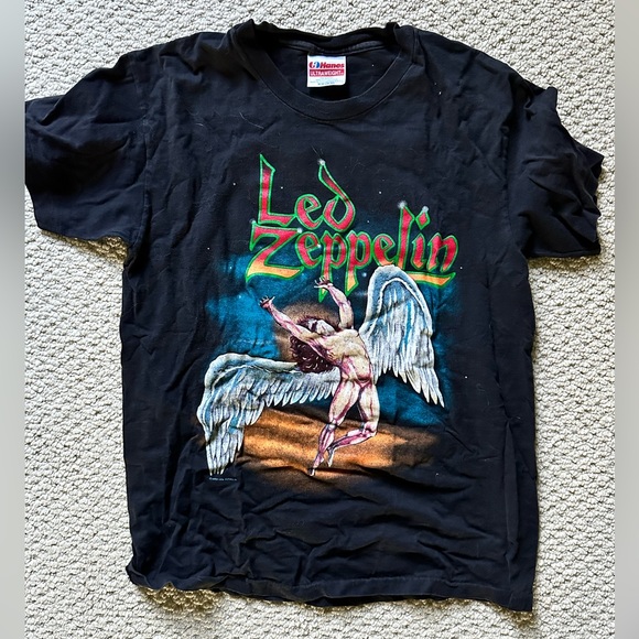 Hanes Other - Vintage Led Zeppelin Icarus Band Shirt